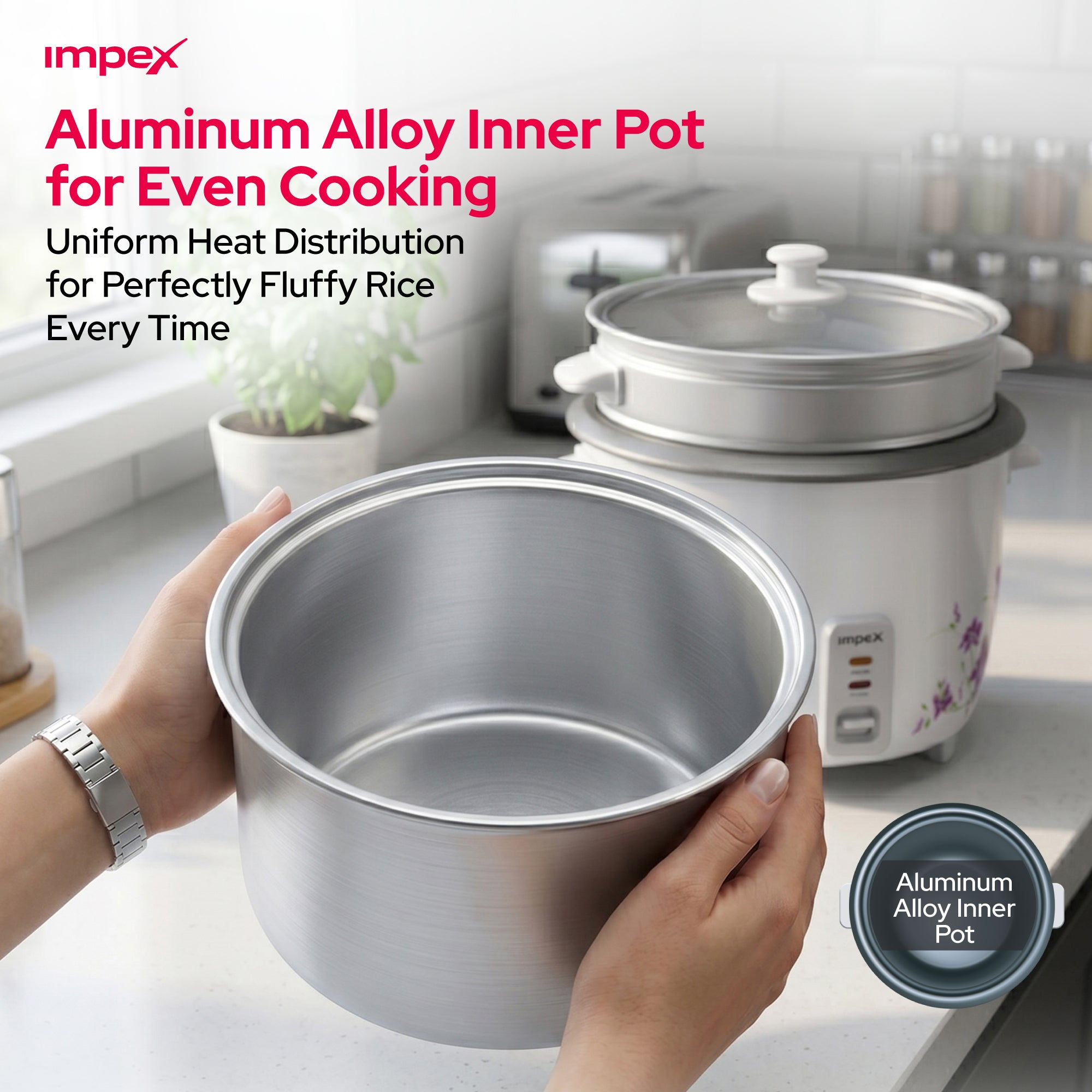 Impex Electric Rice Cooker 1.5 Ltr (RC 2802)