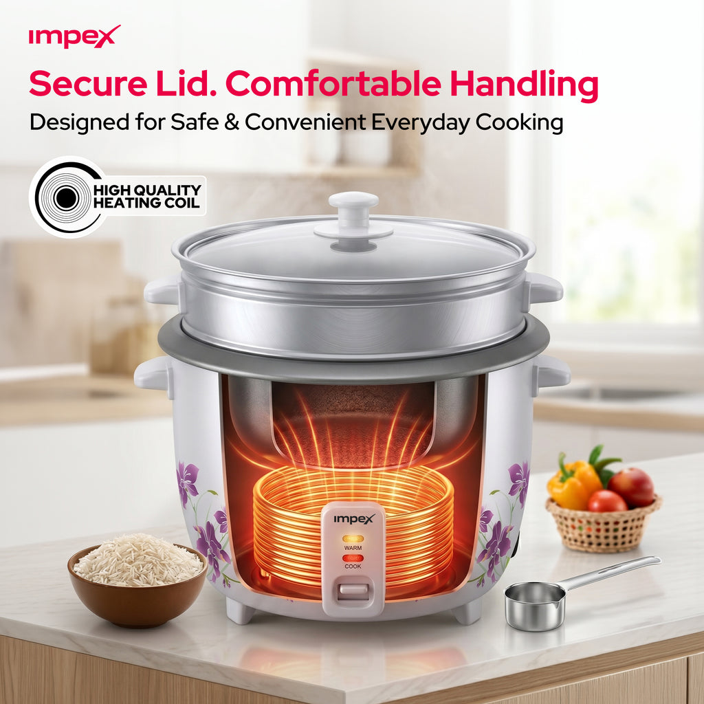 Impex Electric Rice Cooker 1.5 Ltr (RC 2802)