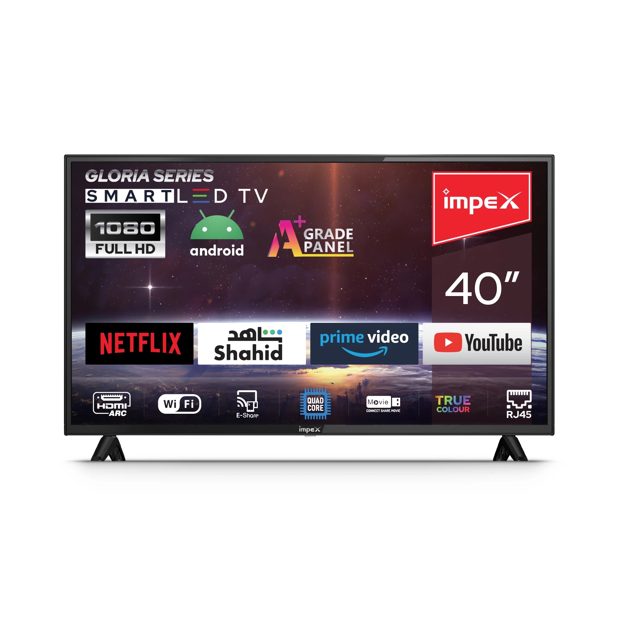 Impex 40" HD Smart LED TV Gloria 40 Smart