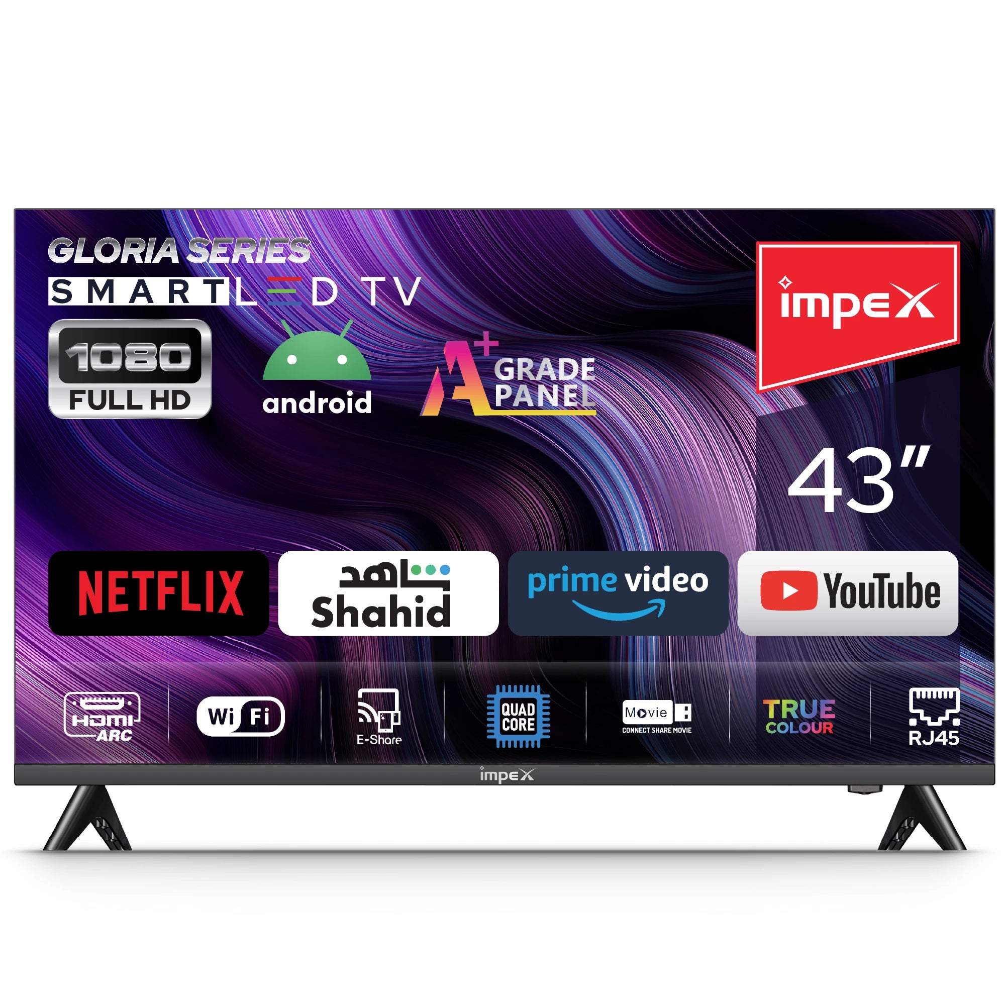 Impex 43" FHD Smart LED TV Gloria 43 Smart