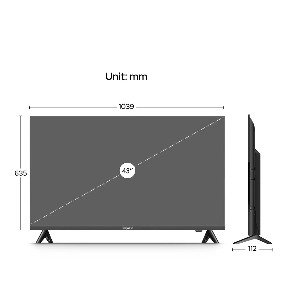 Impex 43" FHD Smart LED TV Gloria 43 Smart