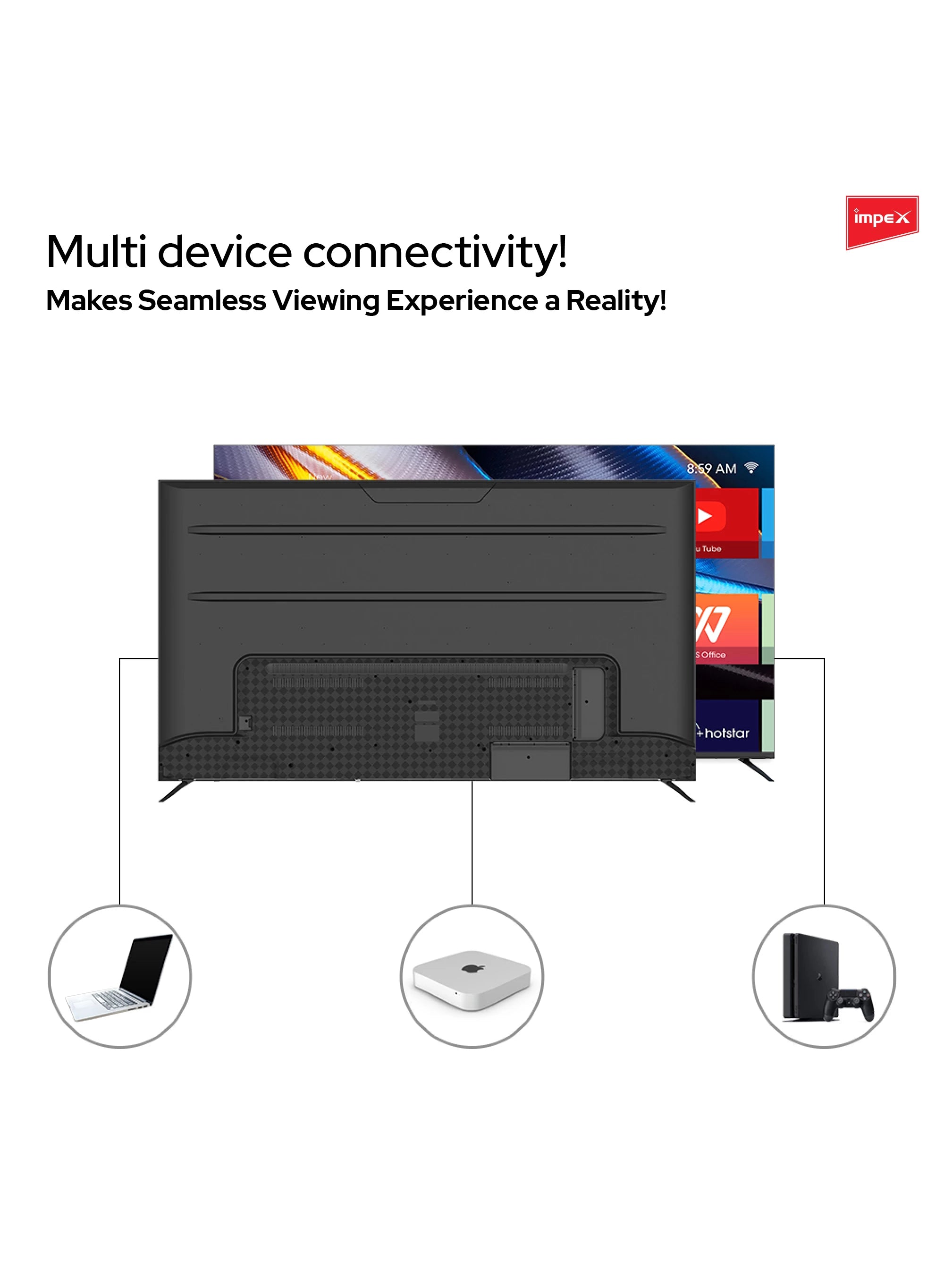 Impex 70" UHD Smart Led Tv (Gloria 70 Smart)