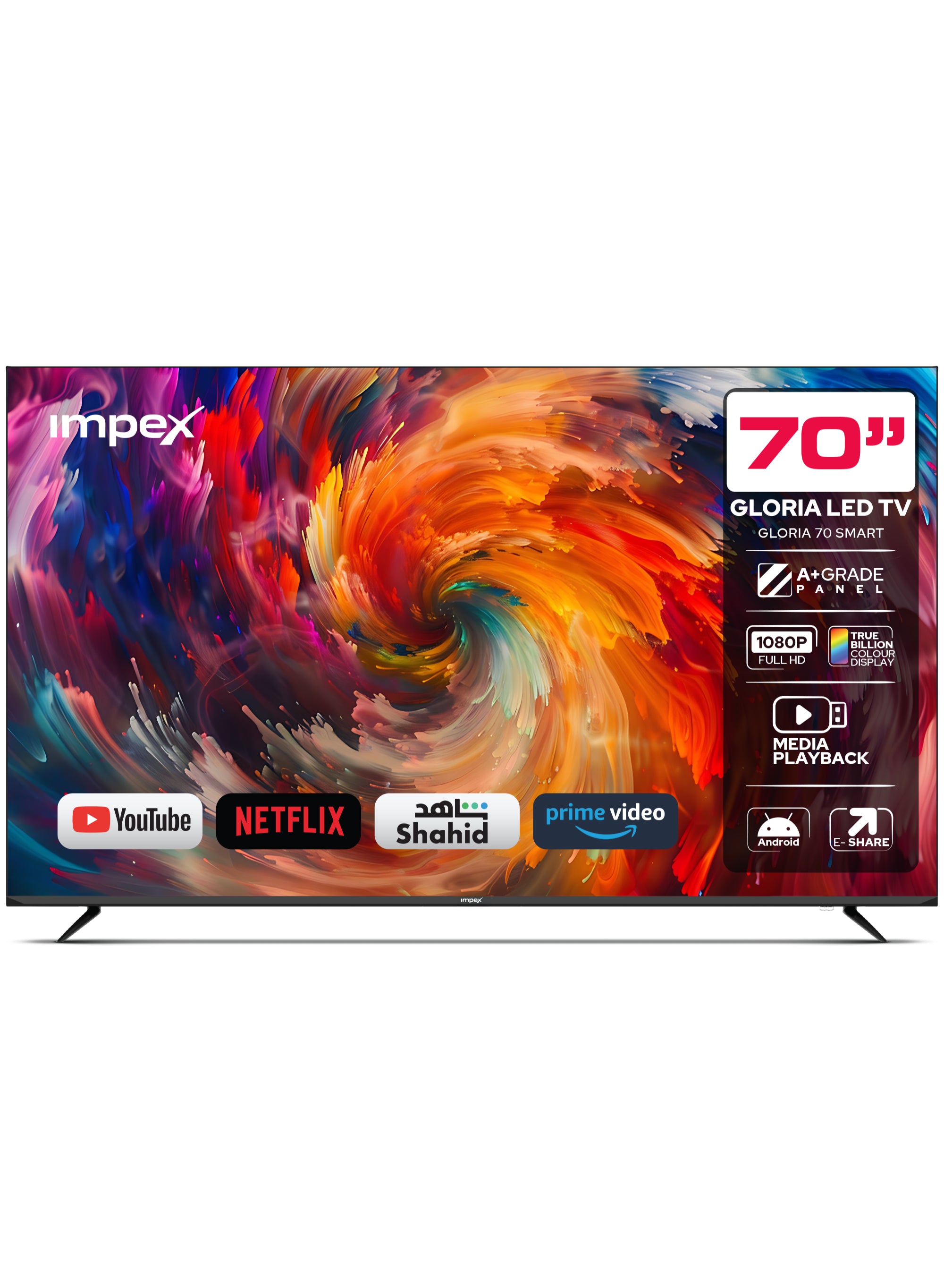 Impex 70" UHD Smart Led Tv (Gloria 70 Smart)