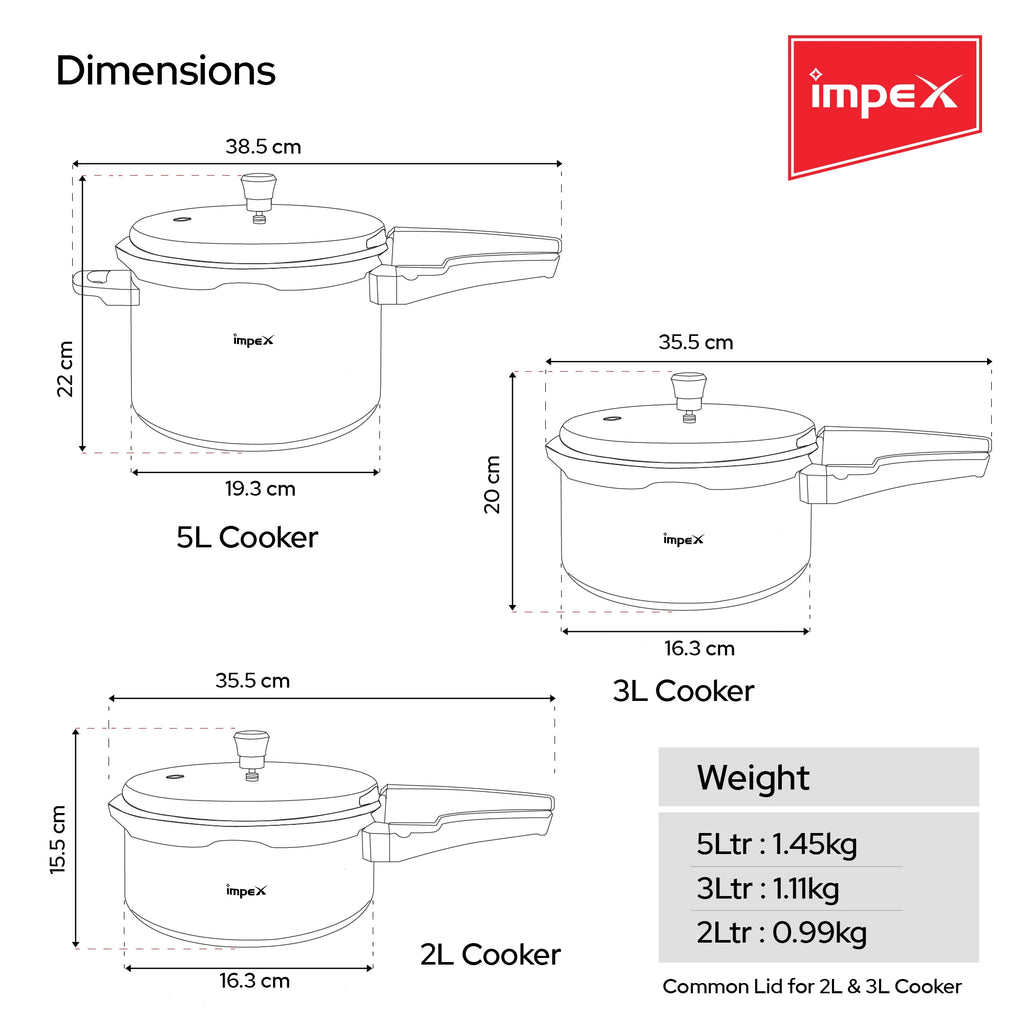 IMPEX PRESSURE COOKER FAMILY COMBO IFC 235