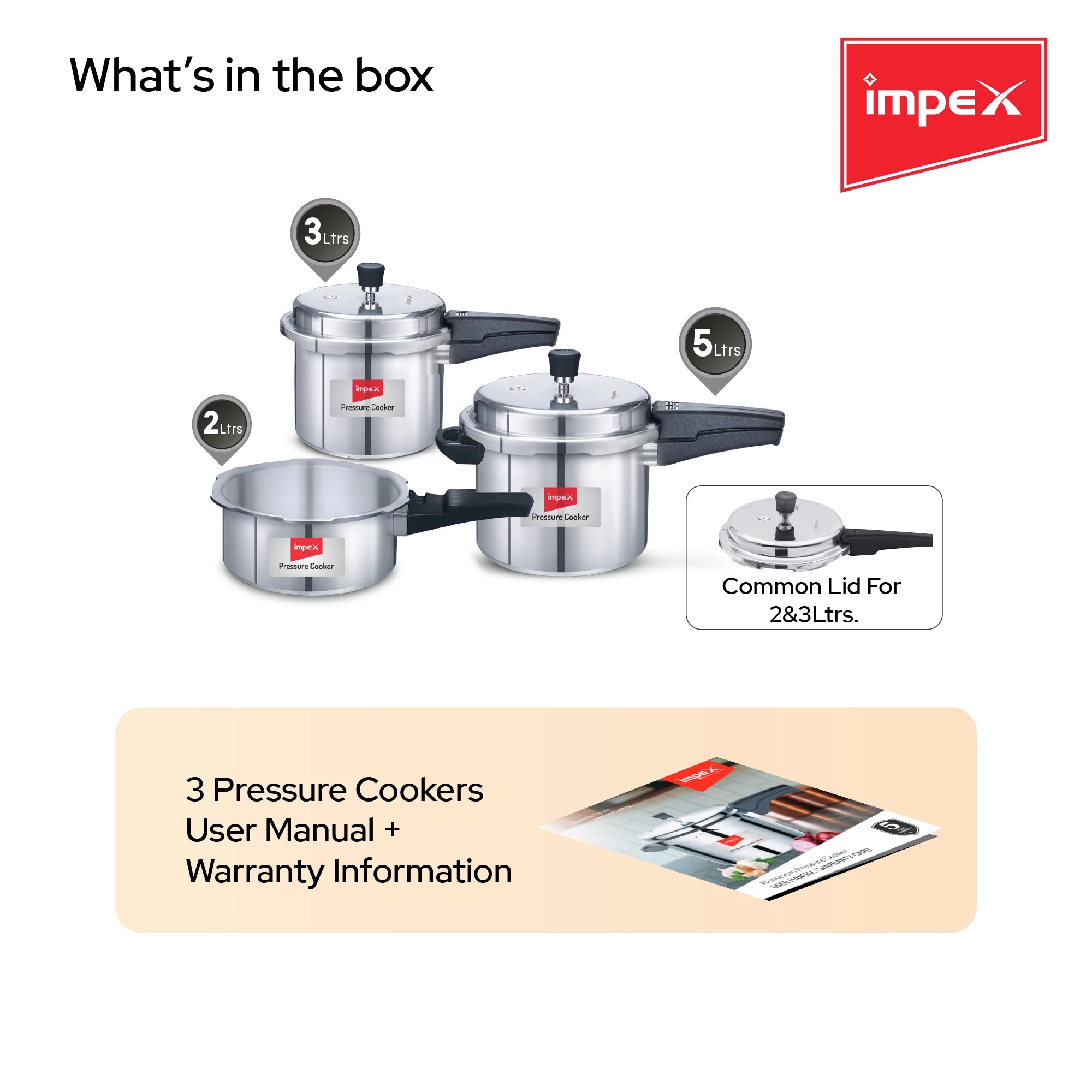 IMPEX PRESSURE COOKER FAMILY COMBO IFC 235