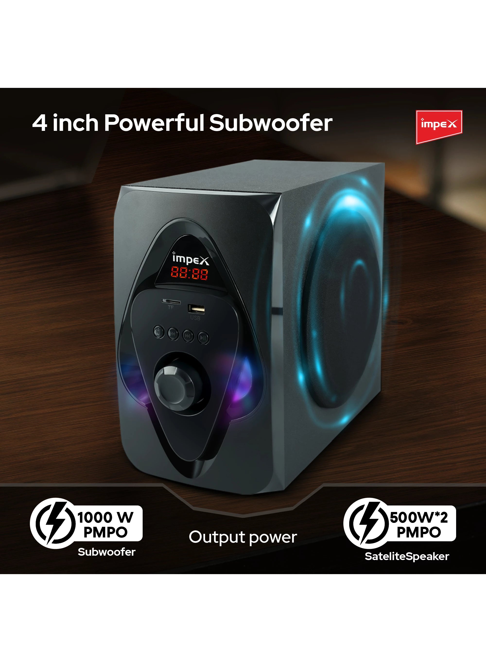 Impex Multimedia Speaker 2.1 HT 2115