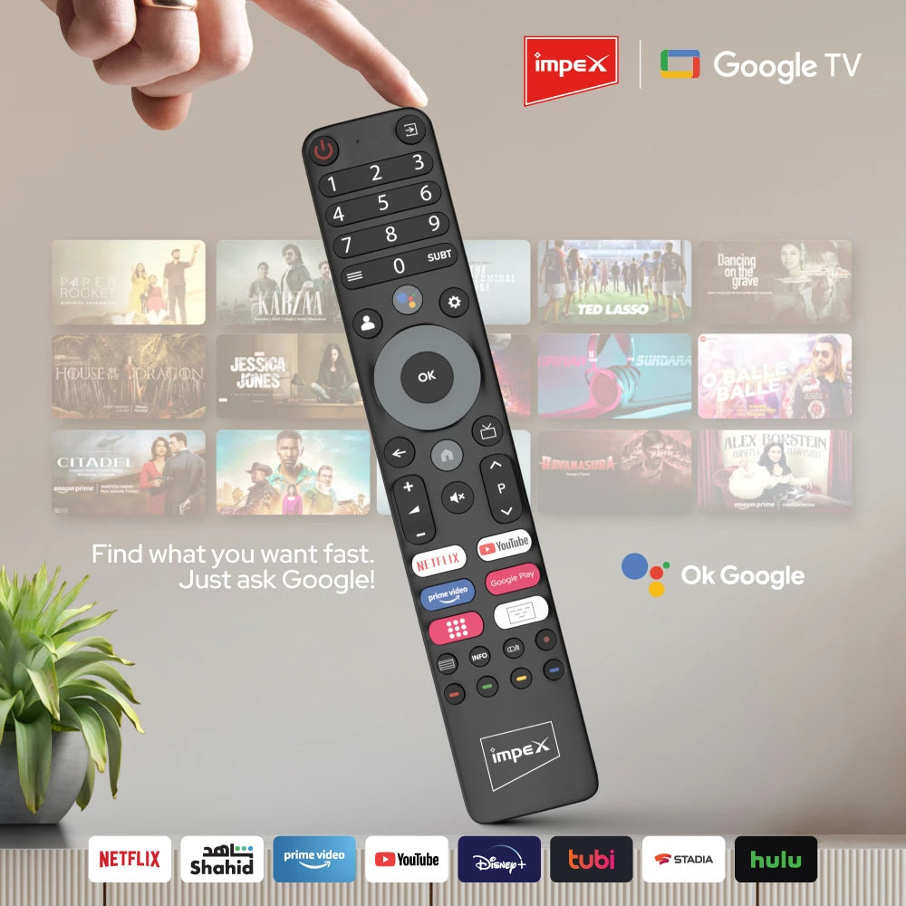 IMPEX 55 inch QLED UHD GOOGLE LED TV 12OHZ evoQ 55S4QLC2R120