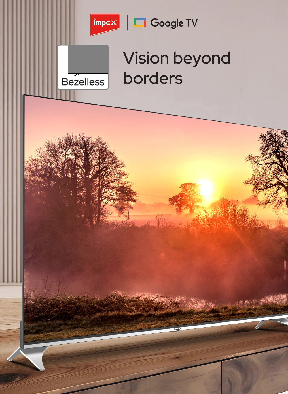 IMPEX 55 inch QLED UHD GOOGLE LED TV 12OHZ evoQ 55S4QLC2R120