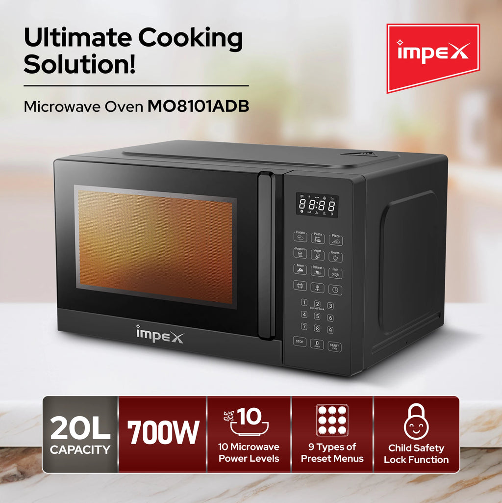 Impex 20Ltr Digital Microwave Oven 700W MO8101DB