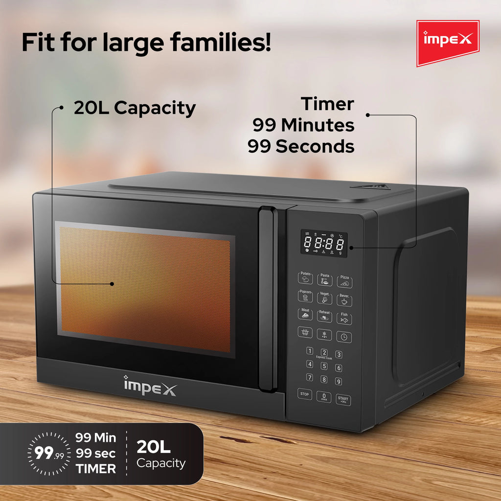 Impex 20Ltr Digital Microwave Oven 700W MO8101DB