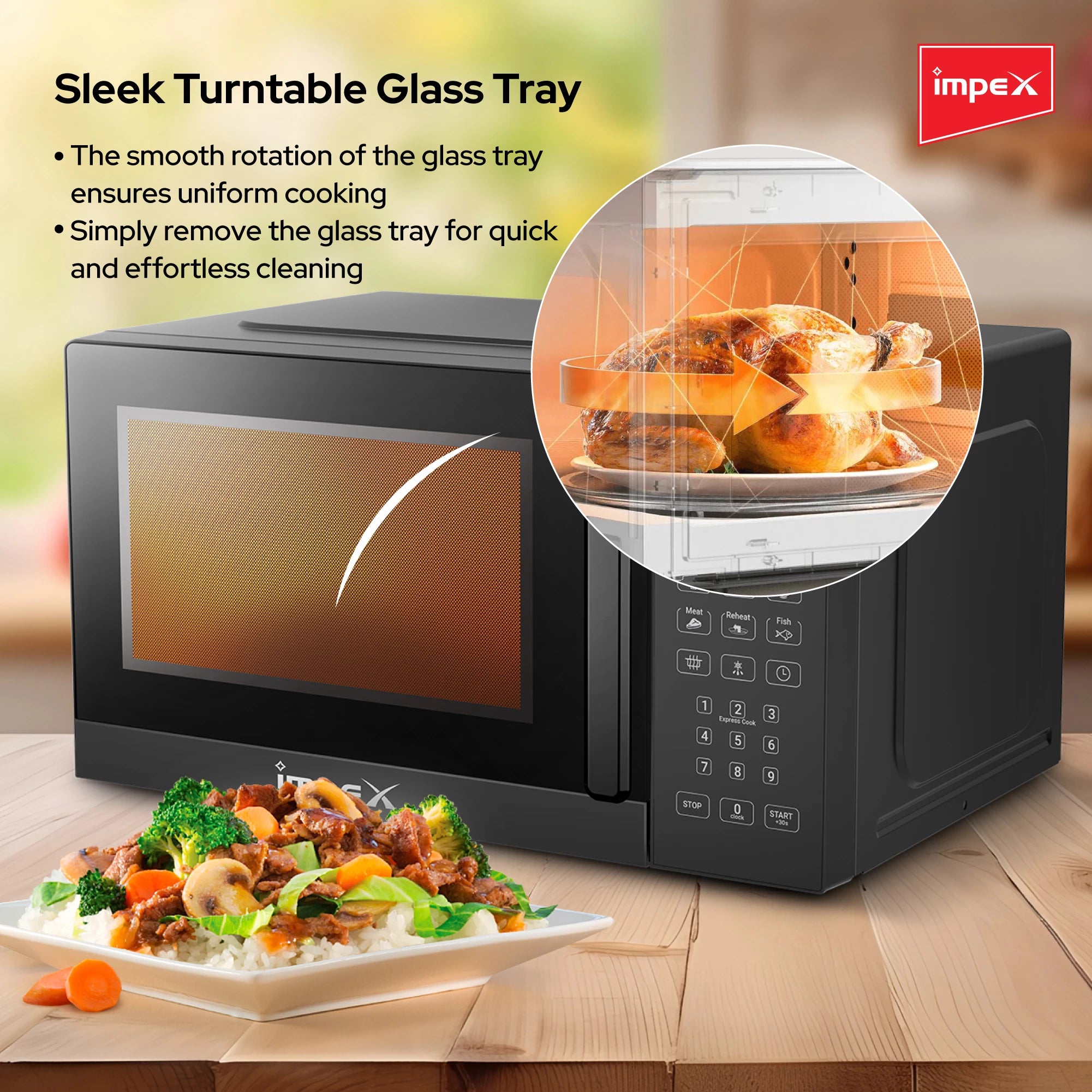 Impex 20Ltr Digital Microwave Oven 700W MO8101DB