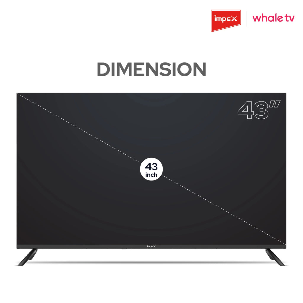 IMPEX 43 inch QLED FHD Smart TV Whale OS Wios43Q