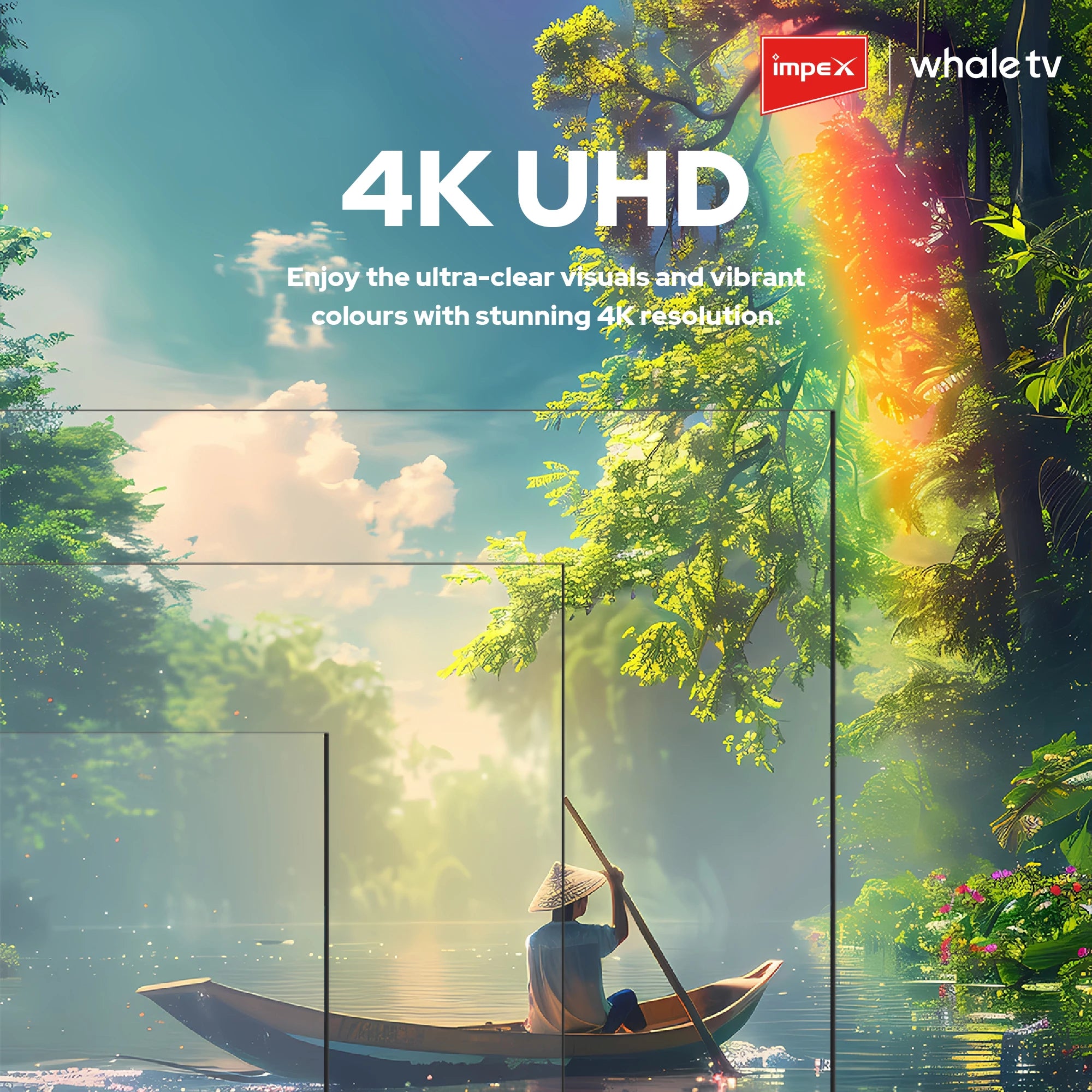IMPEX 55 inch QLED UHD Smart TV Whale OS Wios55Q