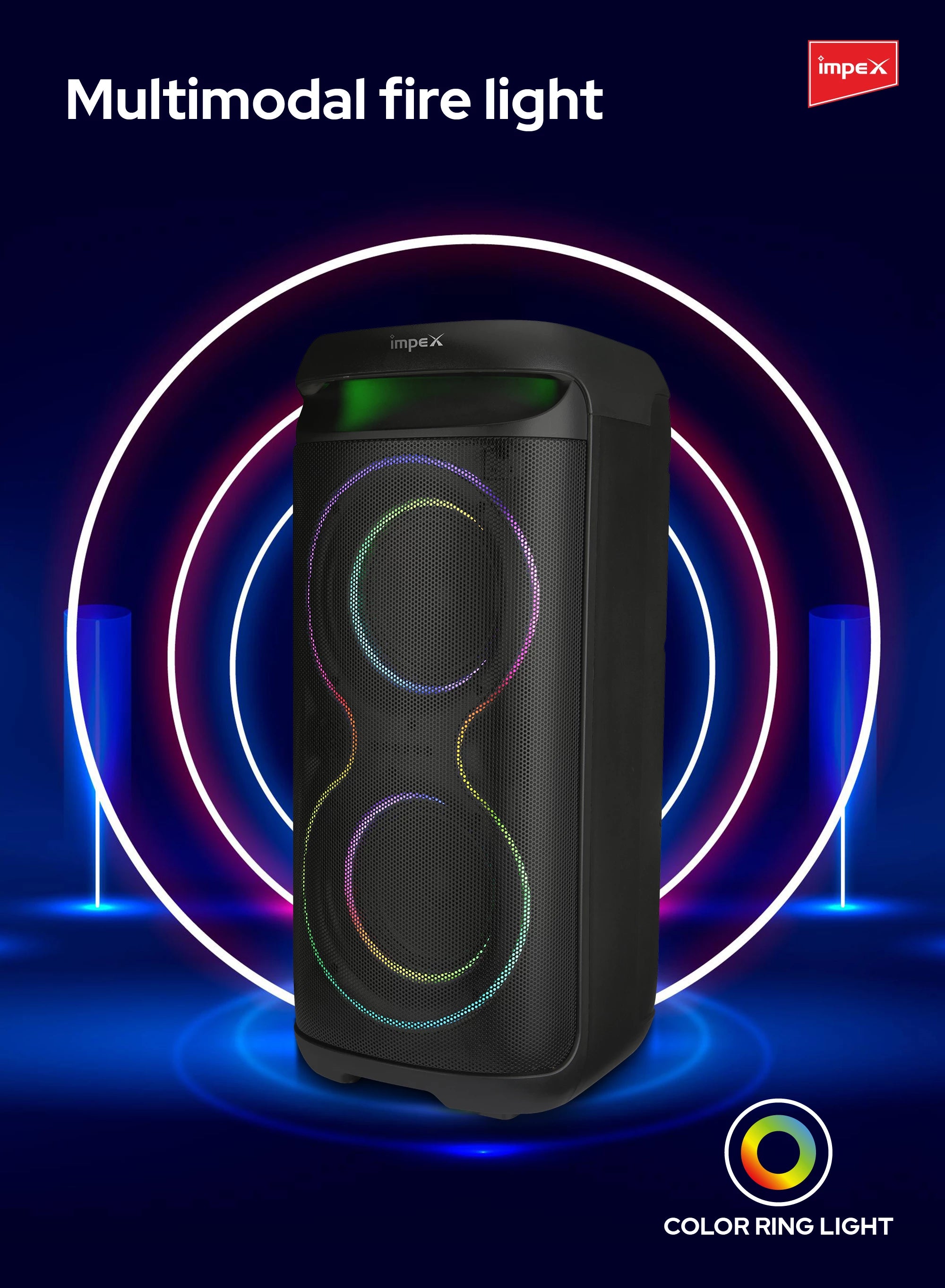 Impex Multimedia Portable Trolley Speaker TS 81