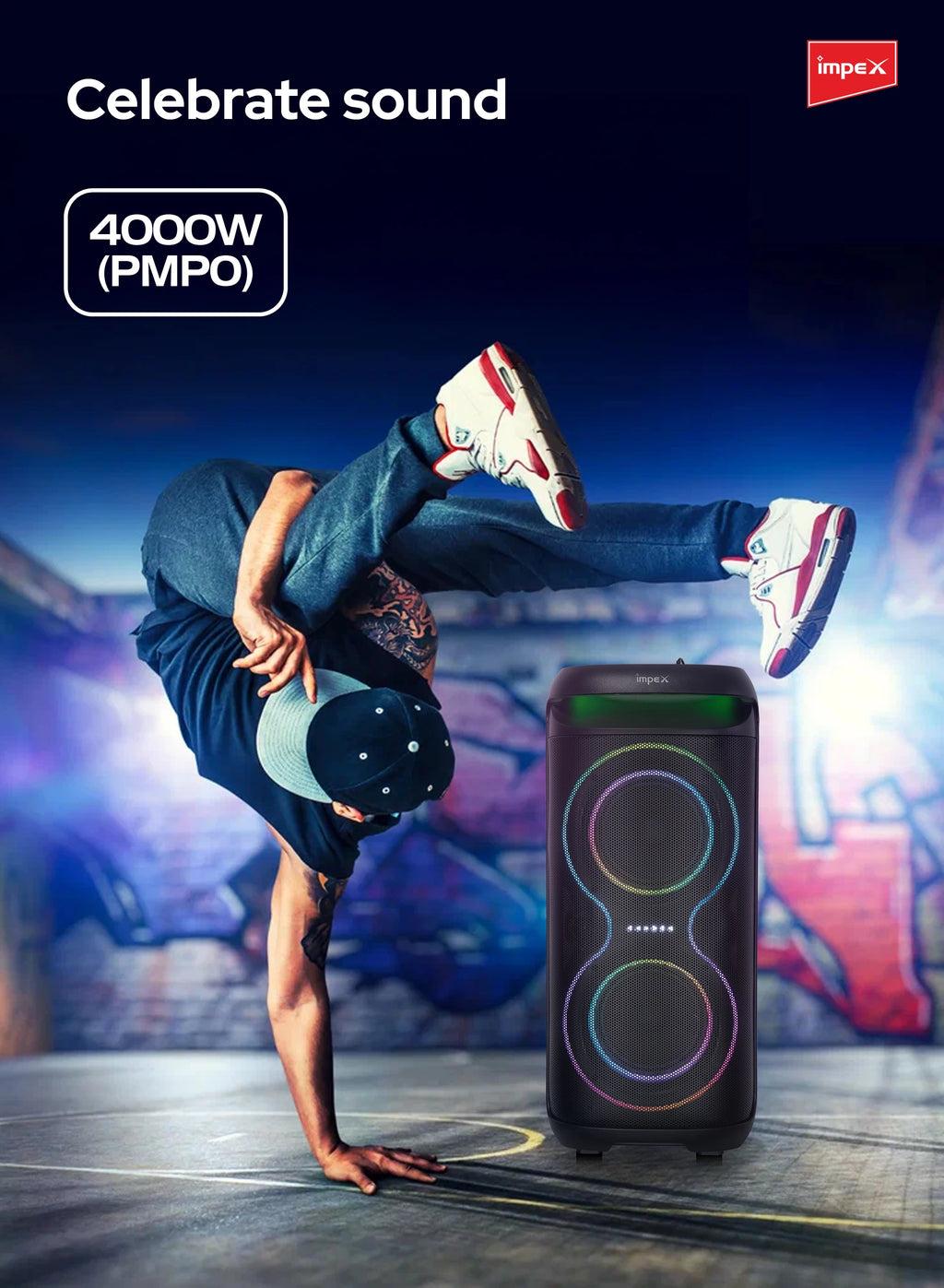 Impex Multimedia Portable Trolley Speaker TS 81