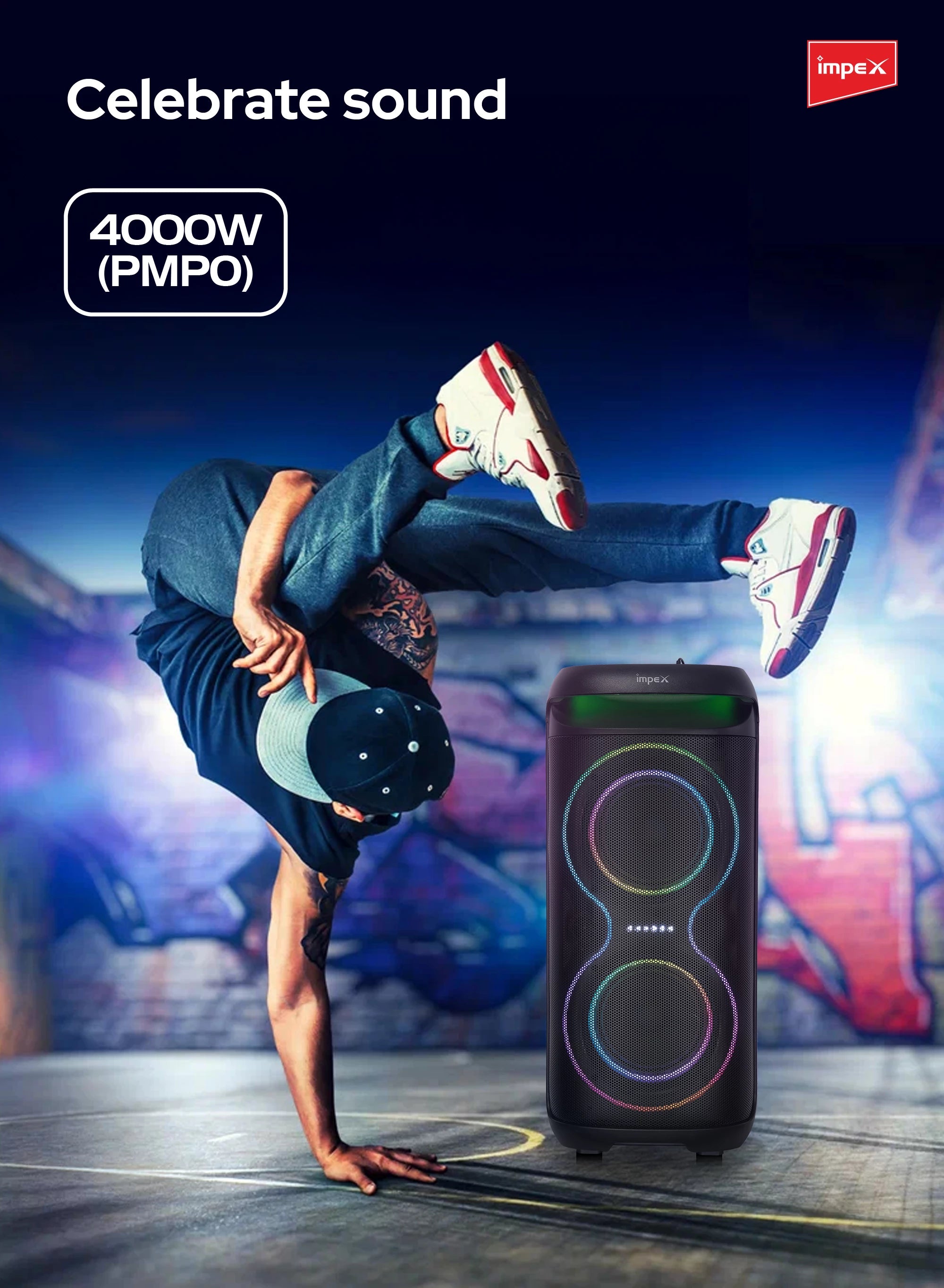 Impex Multimedia Portable Trolley Speaker TS 81