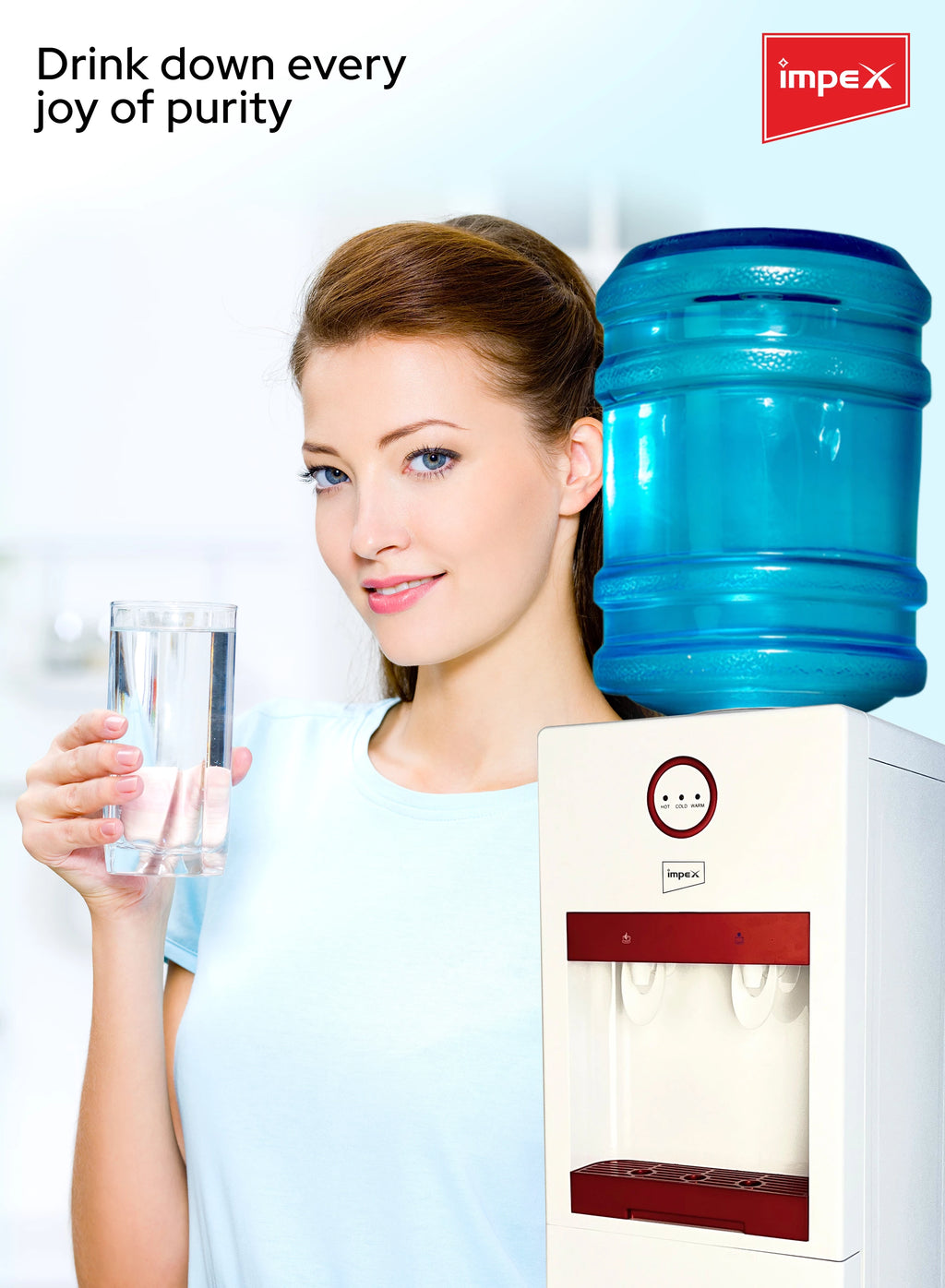 Impex Water Dispenser 2 Tap WD 3902B