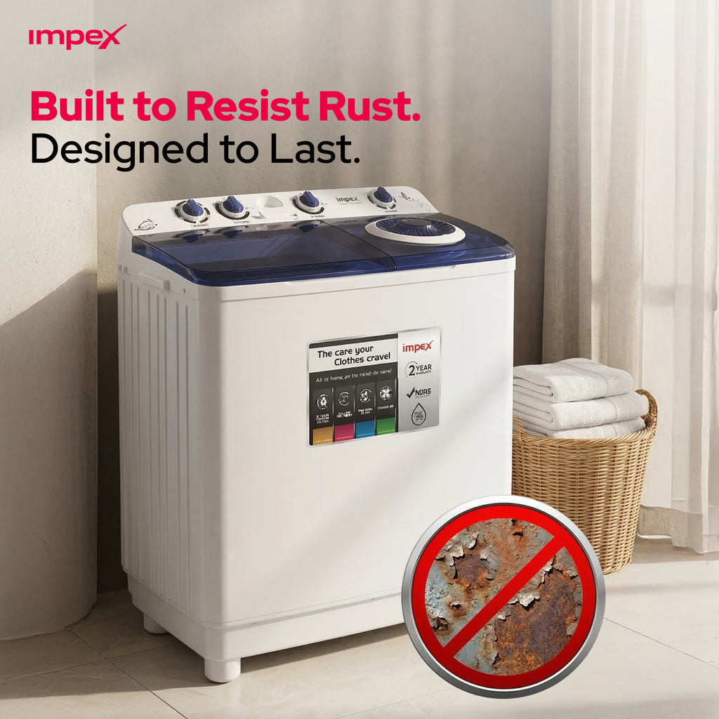 IMPEX 12 KG SEMI-AUTOMATIC WASHING MACHINE (WM 4205)