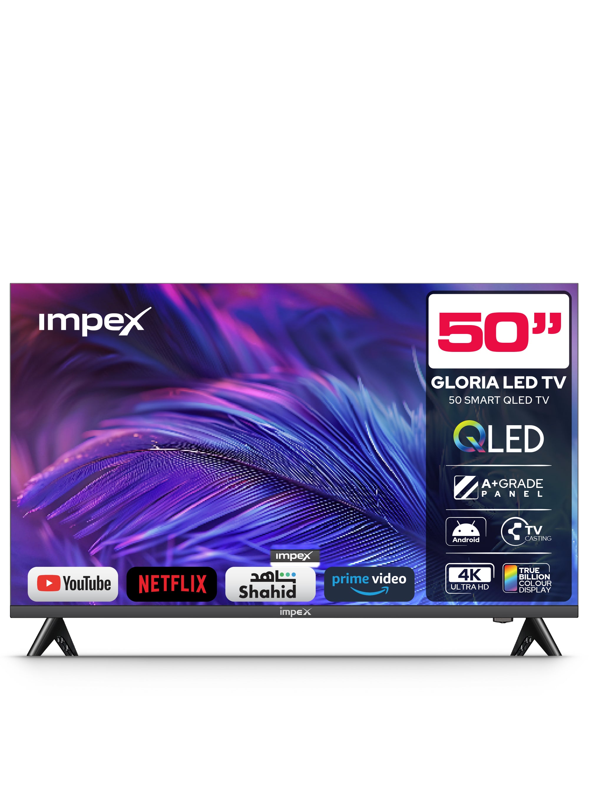 Impex 50" 4K UHD Smart TV Gloria 50 Smart