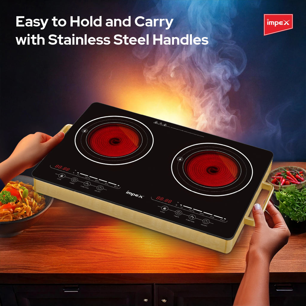 Impex Double Infrared Cooktop IR 2704