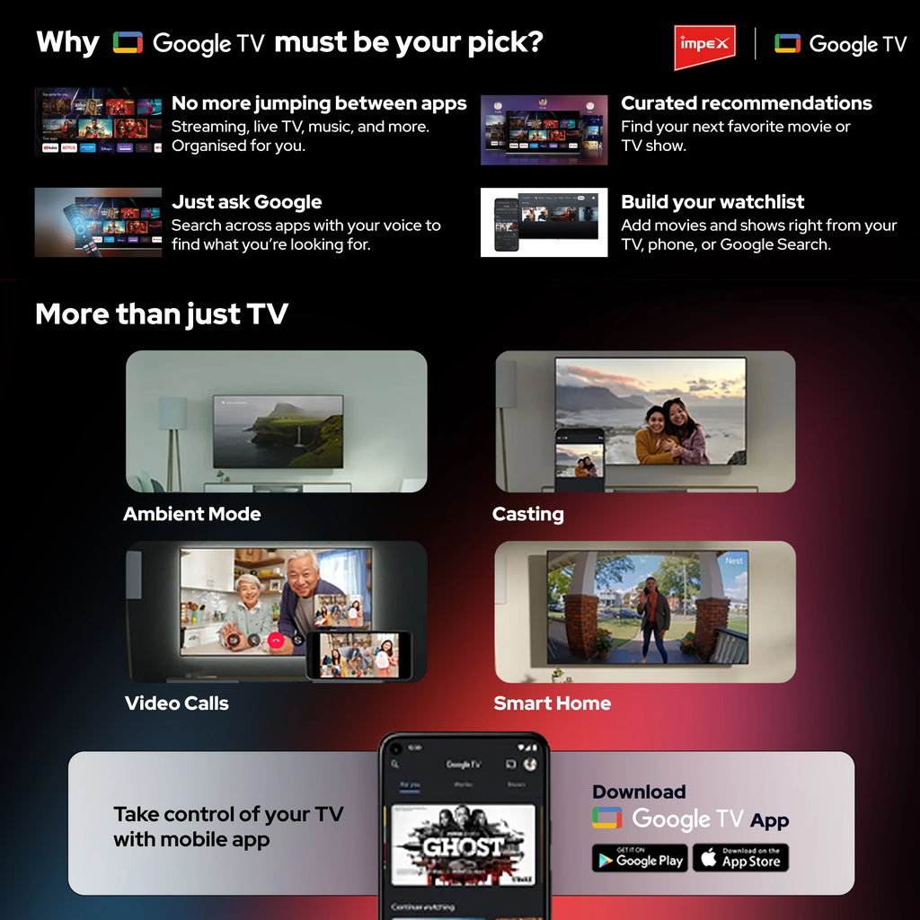 IMPEX 43 Inch QLED FHD GOOGLE LED TV evoQ43QLC2