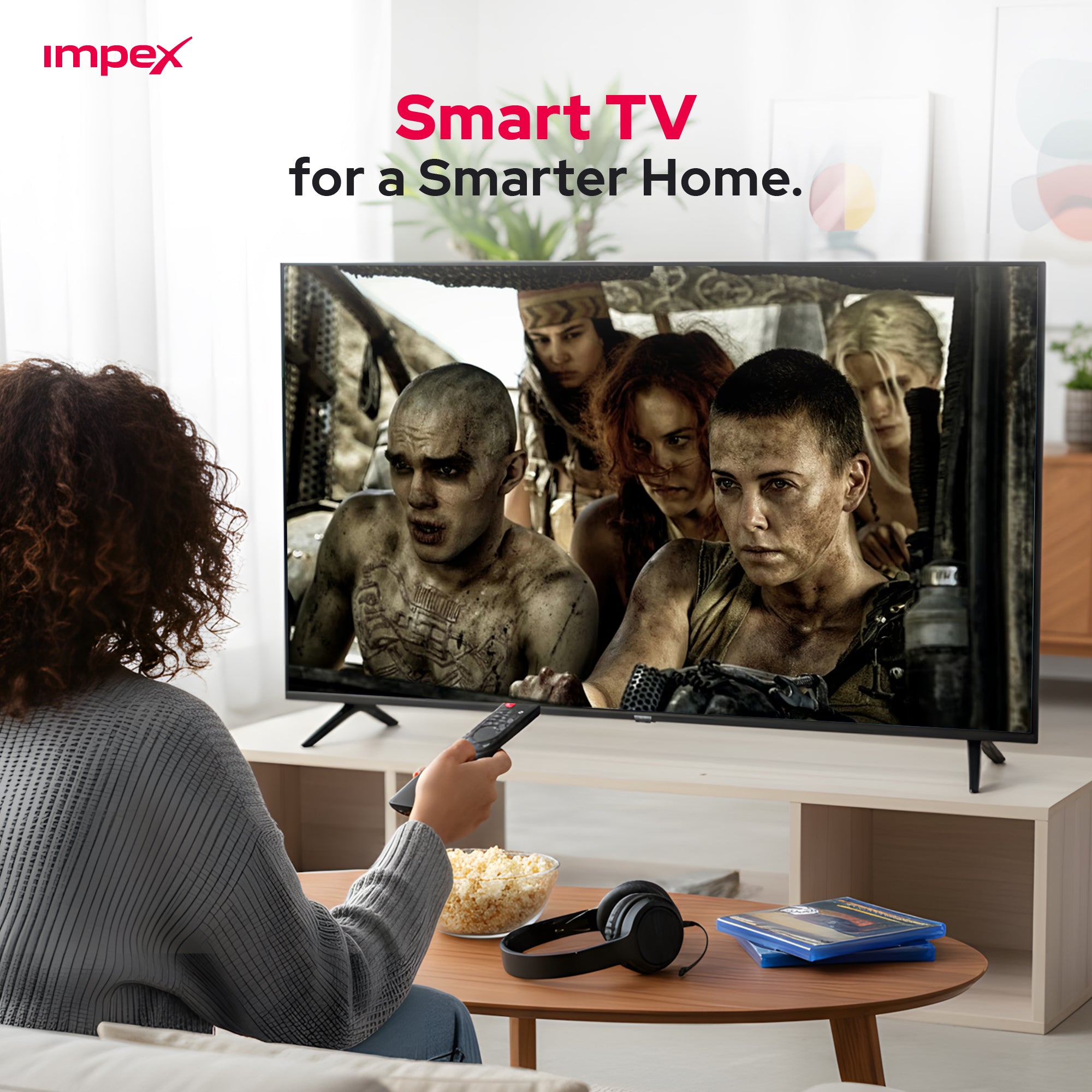 IMPEX تلفزيون جوجل QLED UHD مقاس 50 بوصة LED DVBT2/S2 evoQ 50S4QLC2R120