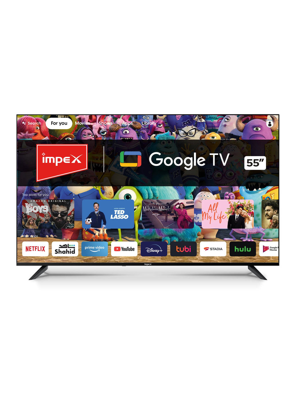 IMPEX 55" UHD GOOGLE LED TV evoQ 55S4RLC2