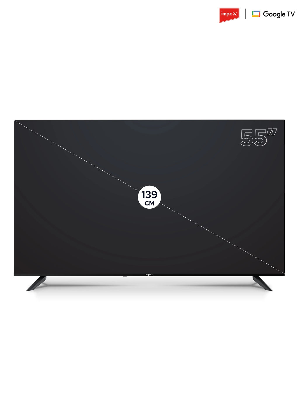IMPEX 55" UHD GOOGLE LED TV evoQ 55S4RLC2