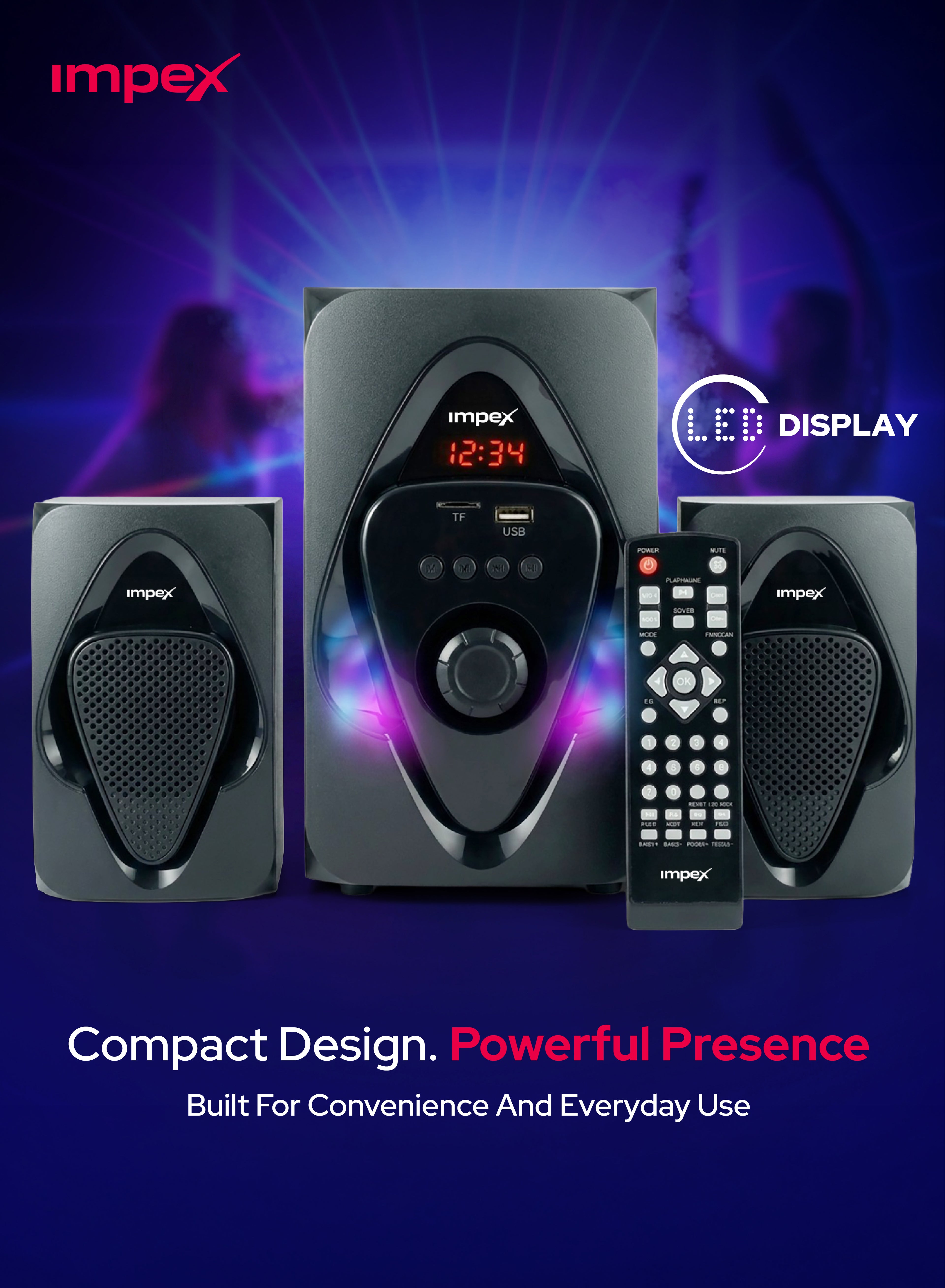 Impex Multimedia Speaker 2.1 HT 2115