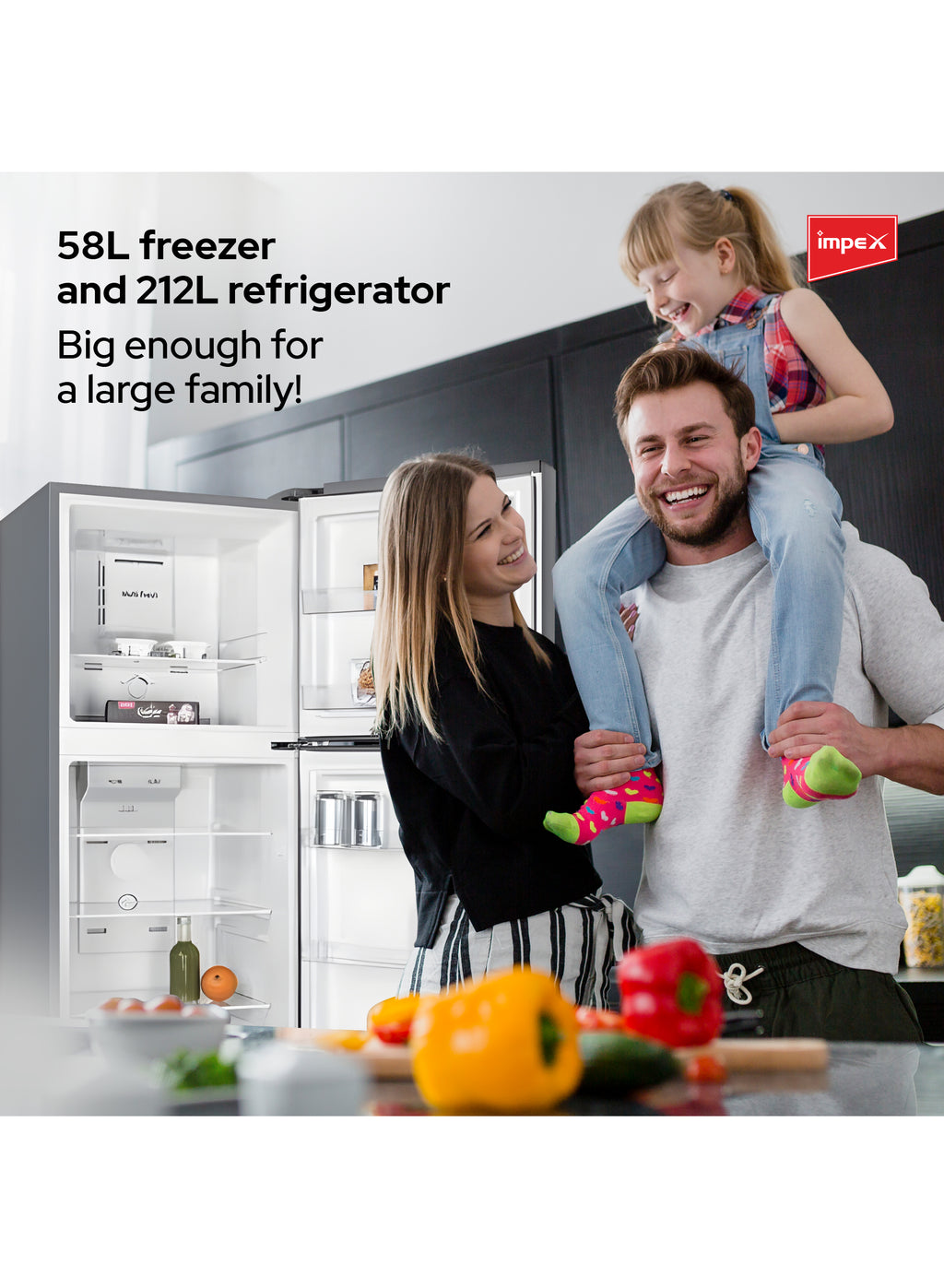 Impex 270L No Frost Inverter Refrigerator IRF250S