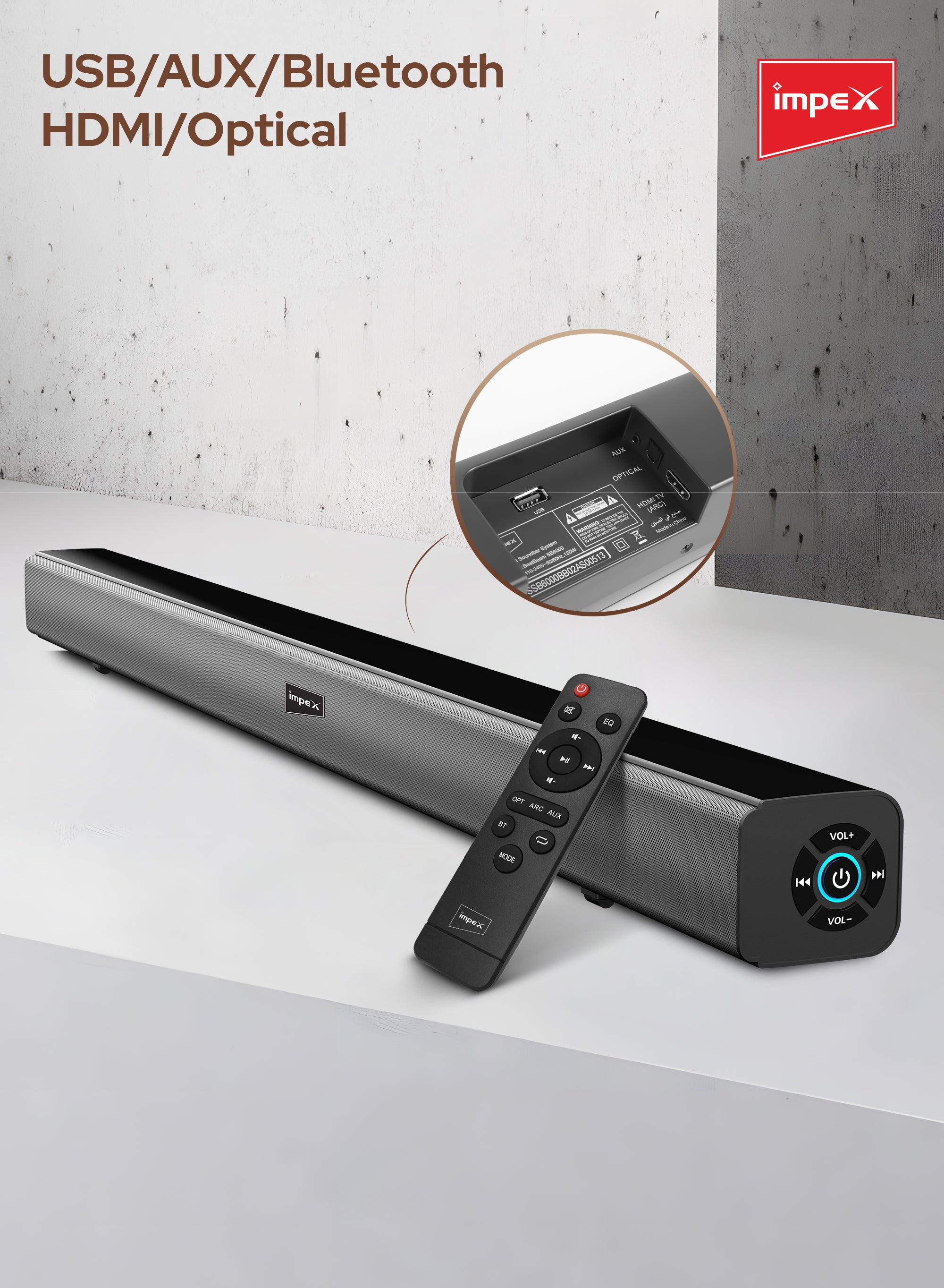 Impex 2.0CH Sound Bar SB 1401