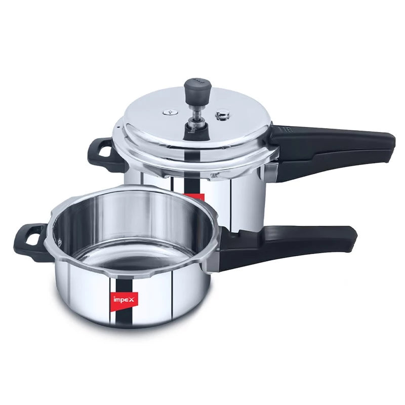 Impex SS Pressure Cooker 3+5 Ltr Combo EP 3C5