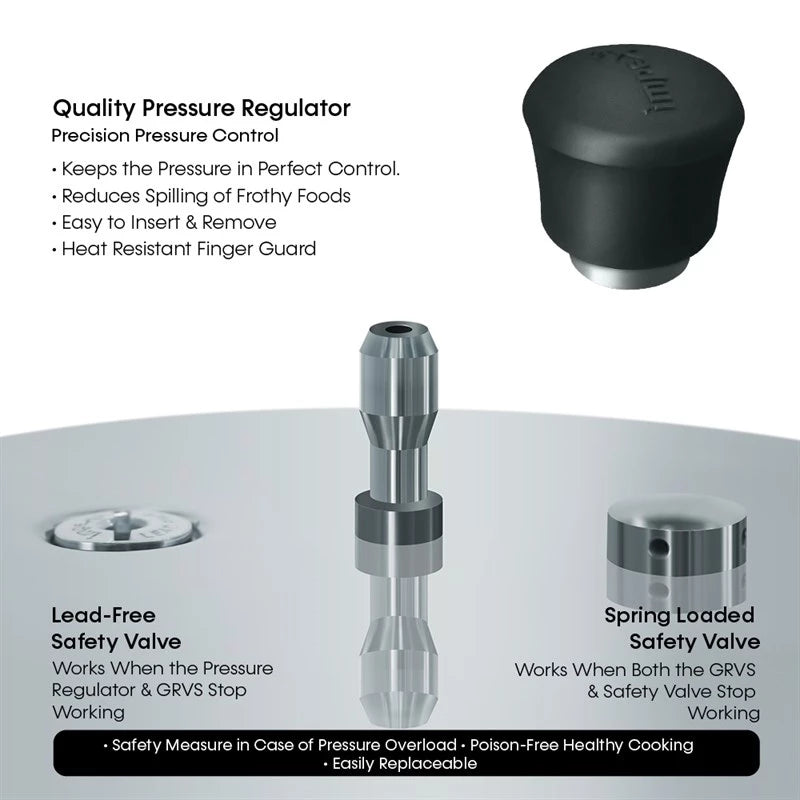 Impex SS Pressure Cooker 3+5 Ltr Combo EP 3C5